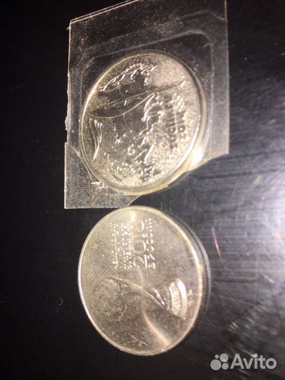 Монеты ч.м. по футболу 2018г.,олимпиада Сочи 2014г