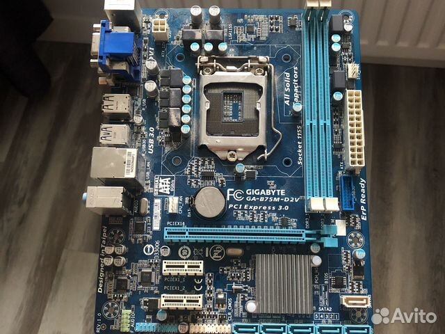 Материнская плата 1155 gigabyte ga-b75m-D2V купить в Перми ...