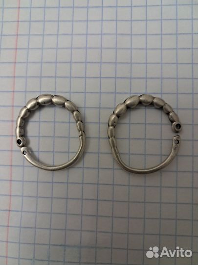 Серебряные височницы