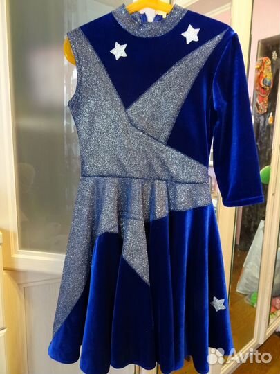 Костюм (платье) для танцев, акробатики 128-140