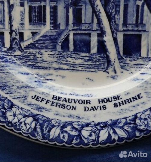 Коллекционная фарфоровая тарелка Staffordshire