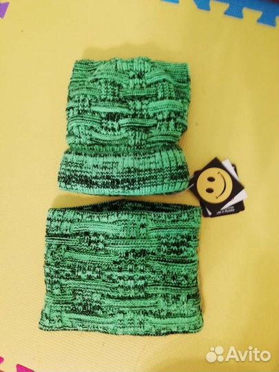 Новый комплект шапка+снуд(зима)