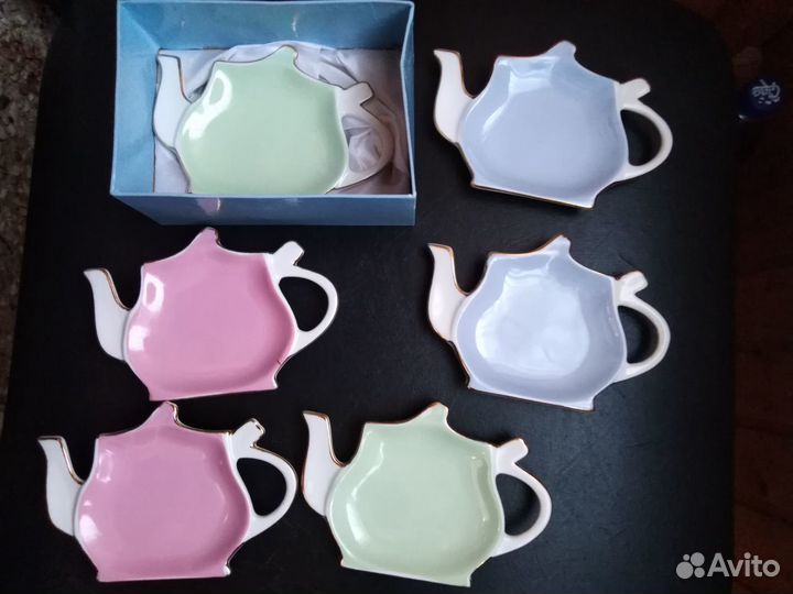 Набор из 6- ти розеток под чайный пакетик