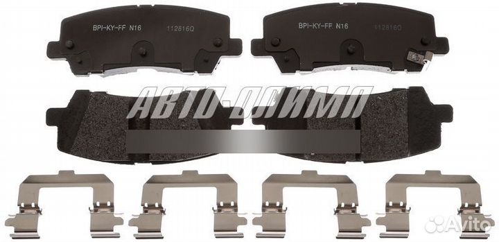 Колодки тормозные, задние