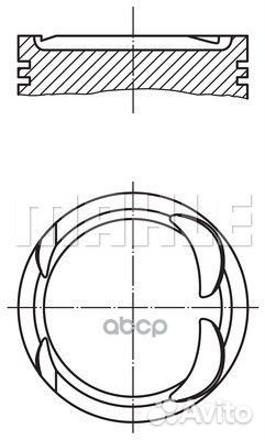 Поршень двигателя 001PI00163000 Mahle/Knecht