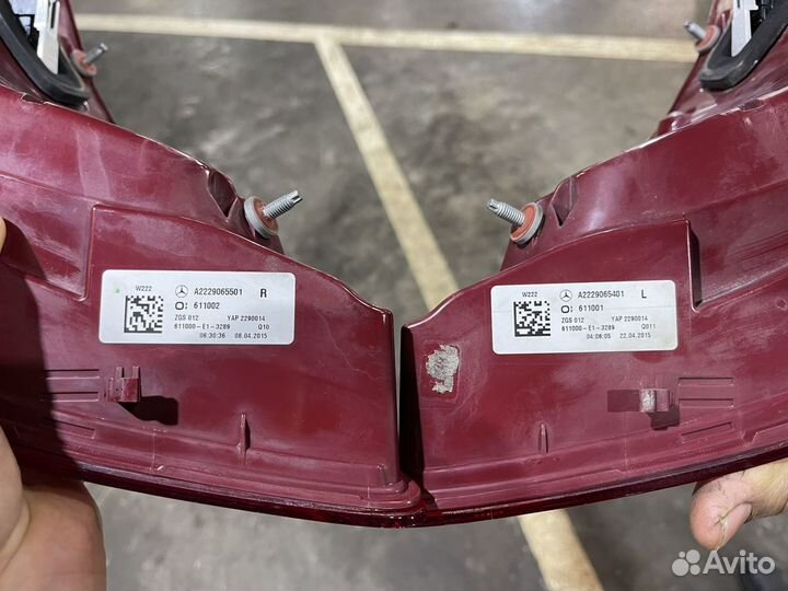 Задние фары на мерседес S class w222
