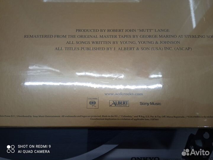 AC/DC ''for thoes about to rock'' запечатан