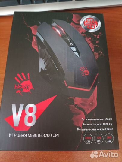 Игровая мышь a4tech bloody v8 black