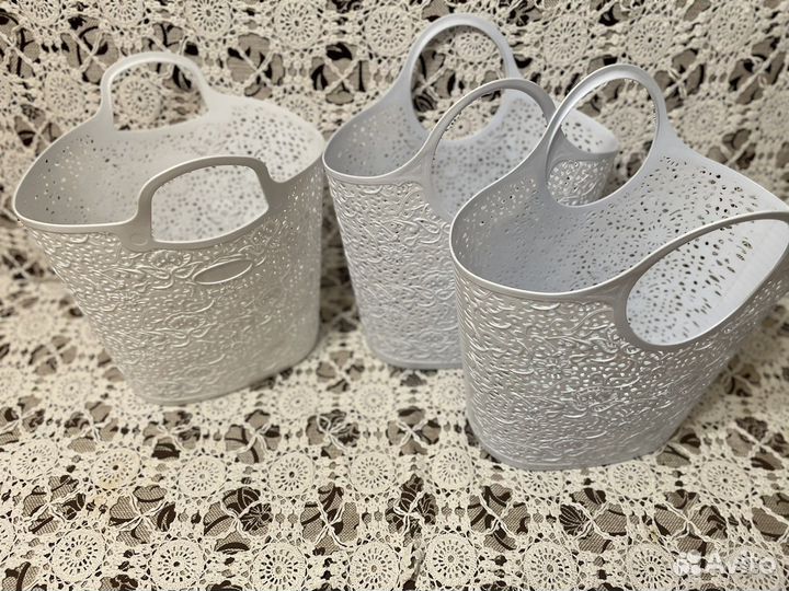 Ажурная, гибкая корзина