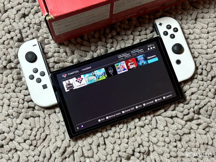 Nintendo Switch Oled прошитая +256gb +игры