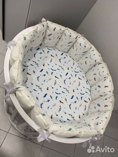 Детская кроватка трансформер с маятником