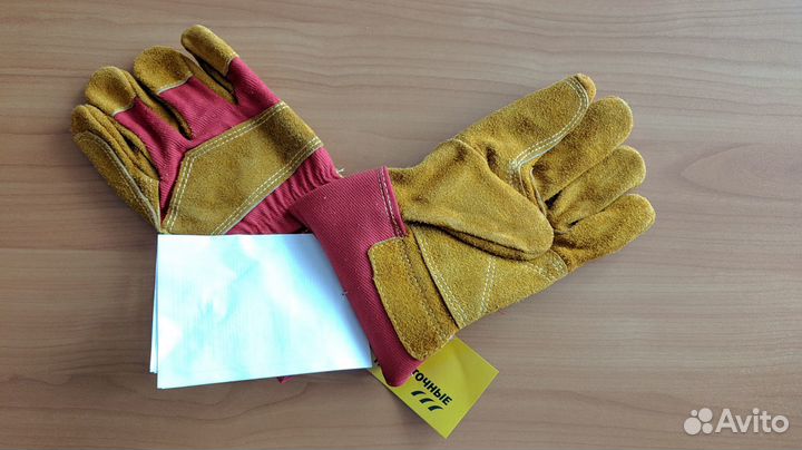 Перчатки восточные тигры G131 спилковые 2 пары