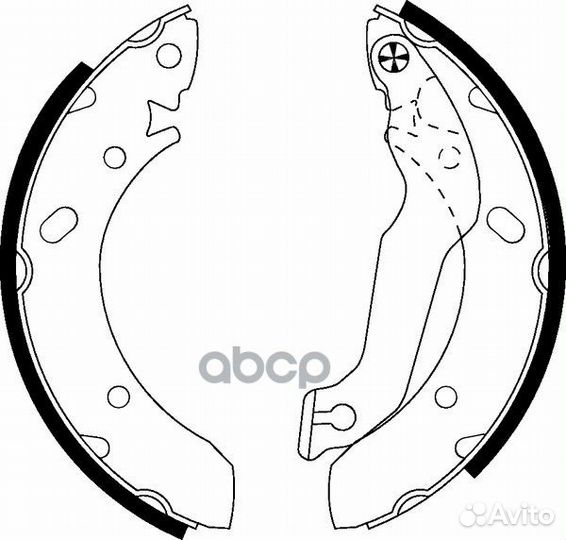 Колодки тормозные барабанные зад NS6006 NIS