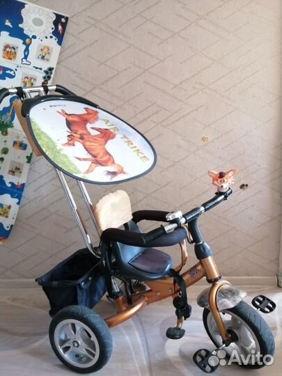 Детский велосипед с родительской ручкой