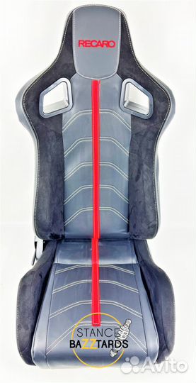 Полуковш спортивный сиденье Recaro замша + кожа