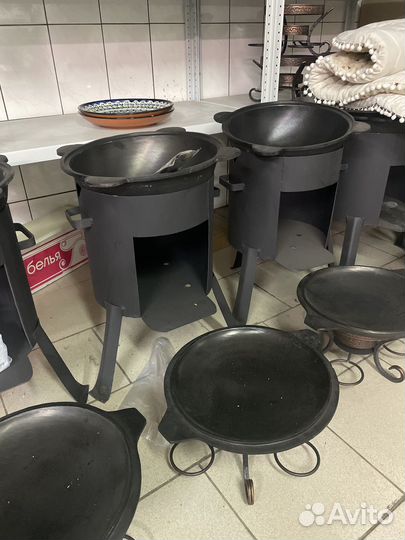 Казан с печкой 10л 12л 16л 22л