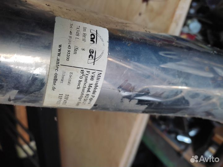 Защита переднего бампера митцубиси pajero 4