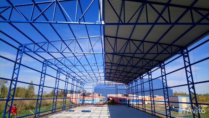 Быстровозводимые ангары, склады из сэндвич панелей