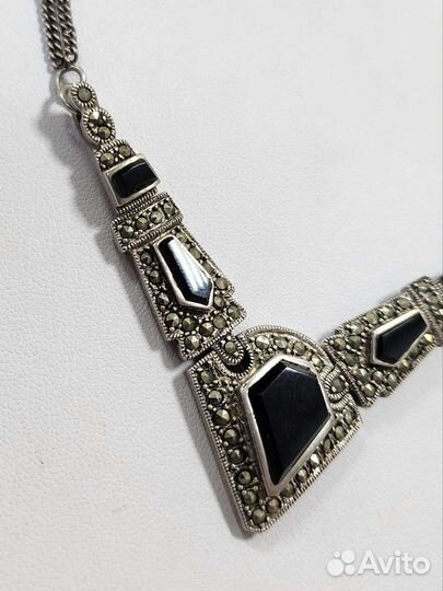 Серебряное колье 925 пробы