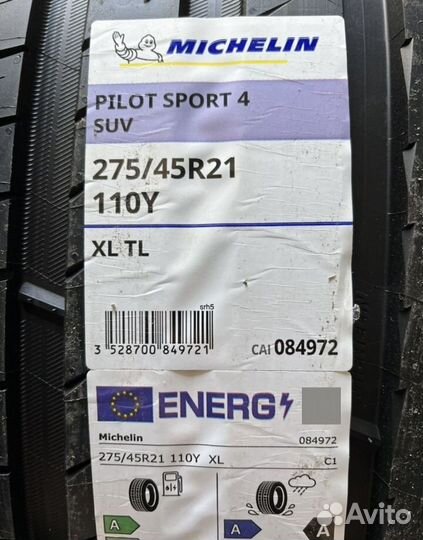 Michelin Pilot Sport 4 SUV 275/45 R21 110Y