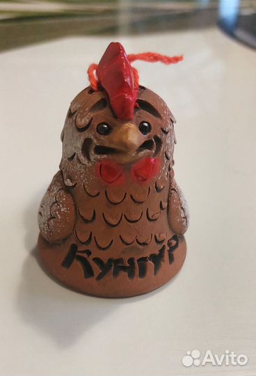 Колокольчик керамический Петушок Кунгур