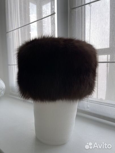 Шапка соболь женская