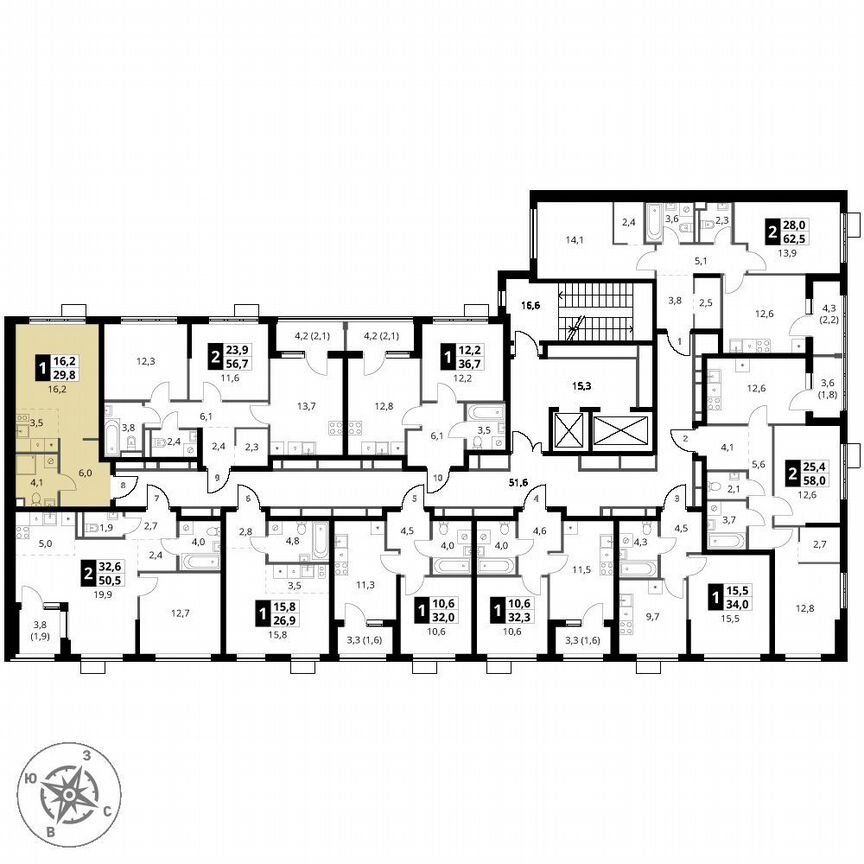 Квартира-студия, 29,8 м², 7/18 эт.