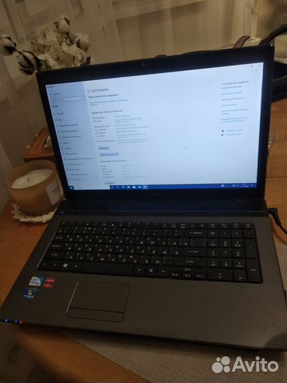 Ноутбук 17 дюймов Acer 7750