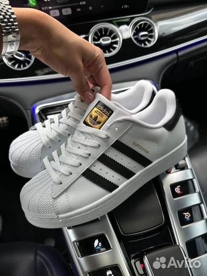 Кроссовки adidas superstar белые