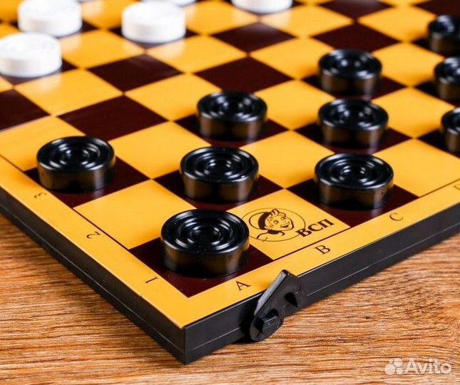 Настольная игра Шашки 30*30см