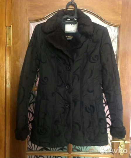 Пальто коричневое, Куртка черная, куртка джинсовая