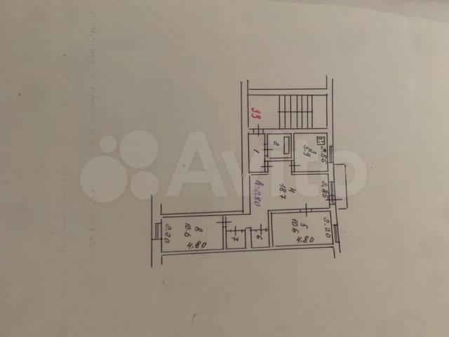 3-к. квартира, 550 м², 3/3 эт.
