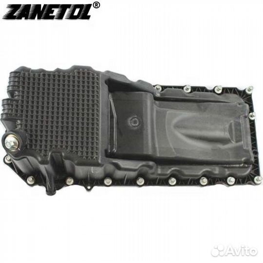 Поддон двигателя с прокладкой, сливной пробкой и б