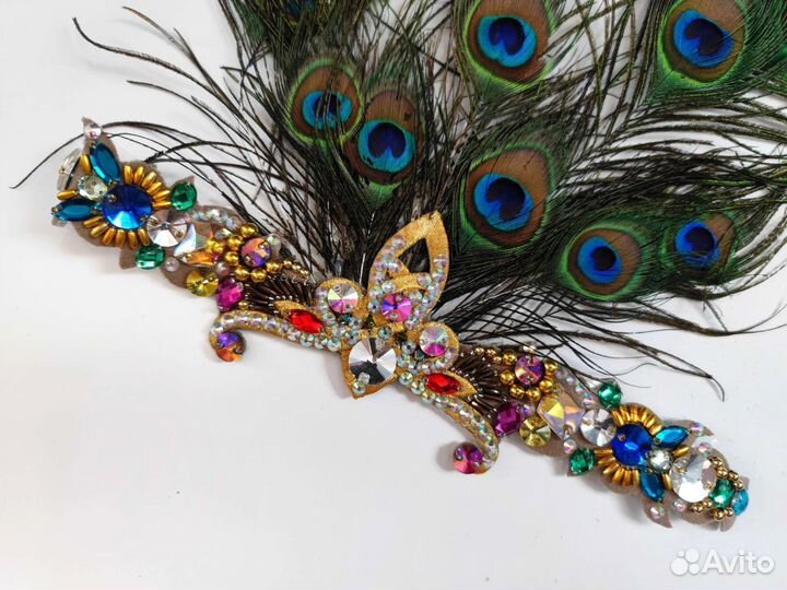 Тиара с перьями