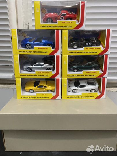 Модельки машин Shell