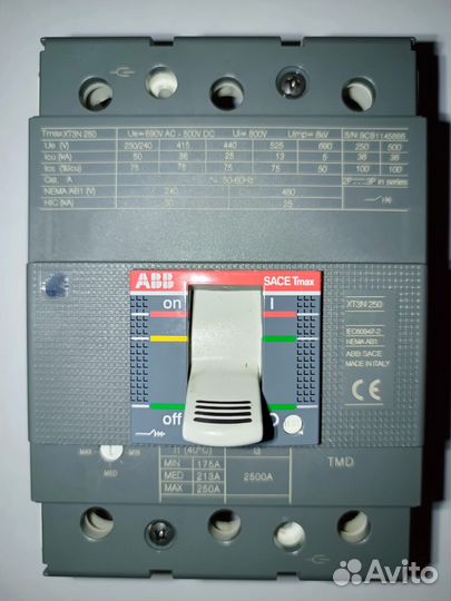 ABB Выключатель автоматический XT3N 250