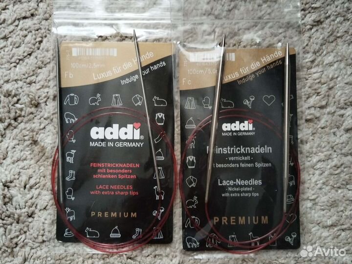 Круговые/сменные спицы addi /knitpro/в