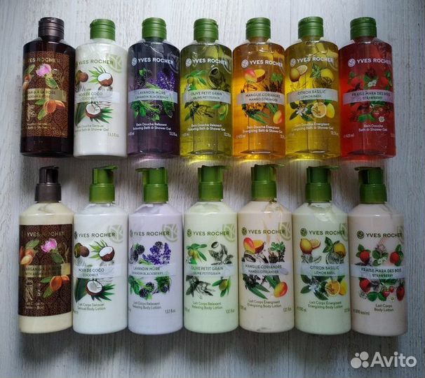 Ив Роше Yves Rocher Набор Молочко и Гель 400мл