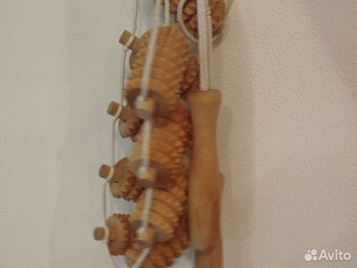 Массажер для спины деревянный