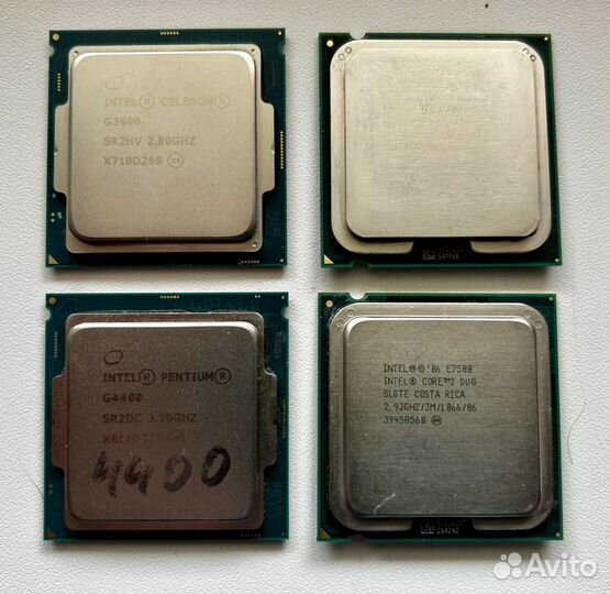 Процессоры G4400, G3900, E3400