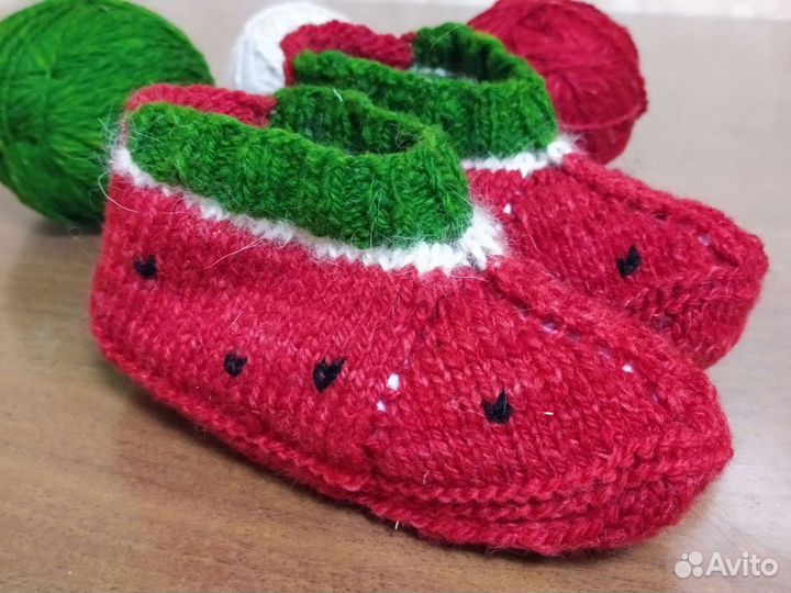 Следки вязаные из овечьей шерсти