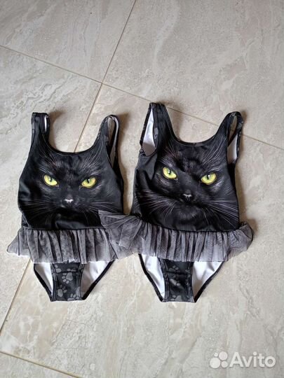 Купальники 2 шт на девочек рост 104 и 116