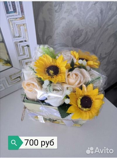 Букет из мыльных роз