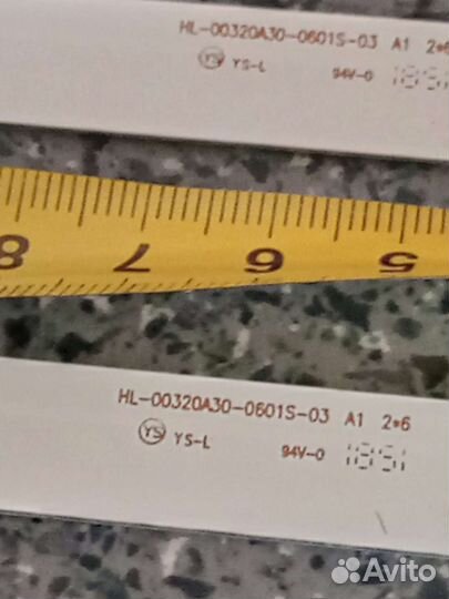 Новые LED планки для тв HL-00320A30-0601S 2 Х 6LeD