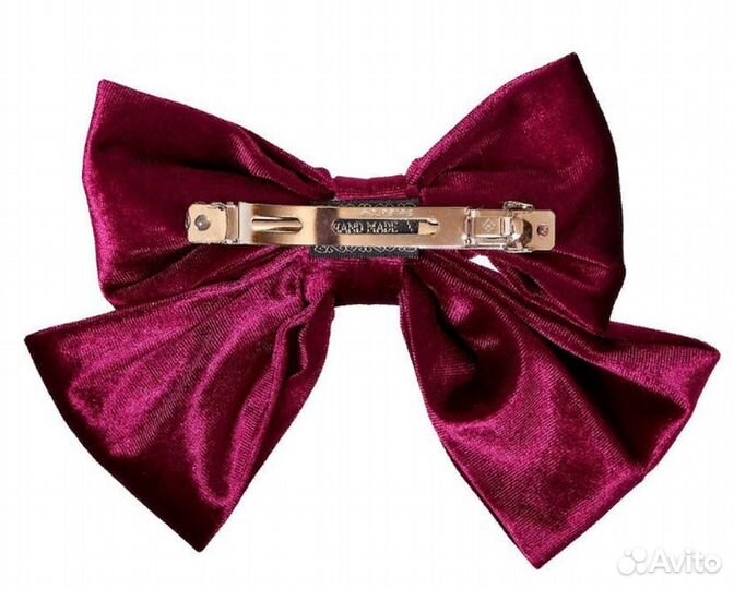 Заколка Bradex AS1003-4 Бархатный бант бордовый