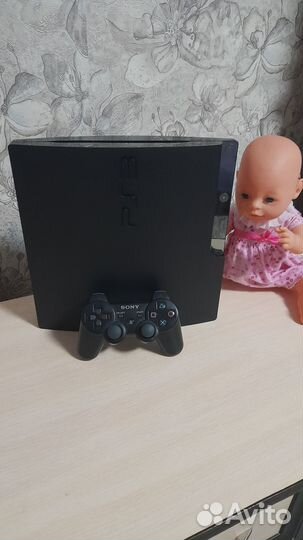 Игровая консоль ps3 slim (250гб) + игры