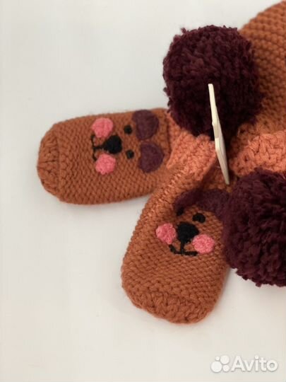 Набор шапка+варежки next