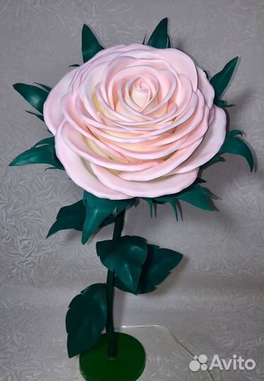 Светильник роза из фоамирана