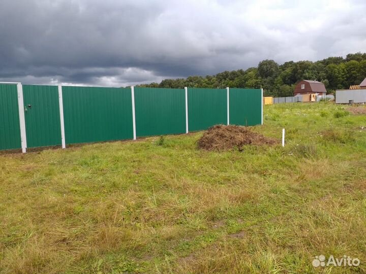 Заборы с раздвижными воротами