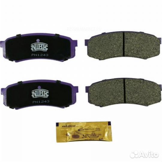 Nibk PN1243 Колодки тормозные дисковые зад